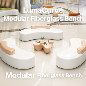 LumaCurve Modular Fiberglass Bench