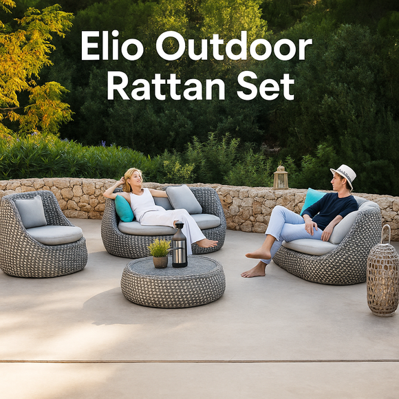 Elio Outdoor Rattan Set