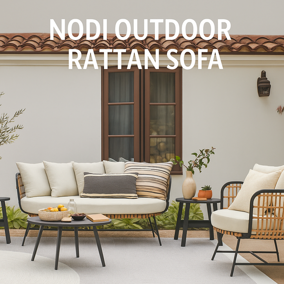 Nodi Outdoor Rattan Sofa
