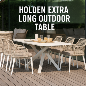 Holden Extra Long Outdoor Table And Chair