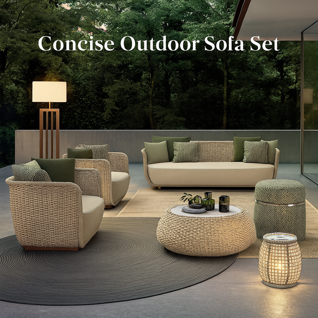 Concise Outdoor Sofa Set