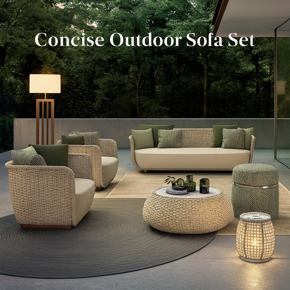 Concise Outdoor Sofa Set