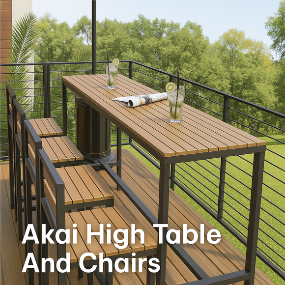 Akai High Table And Chairs