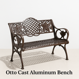 Otto Cast Aluminum Bench