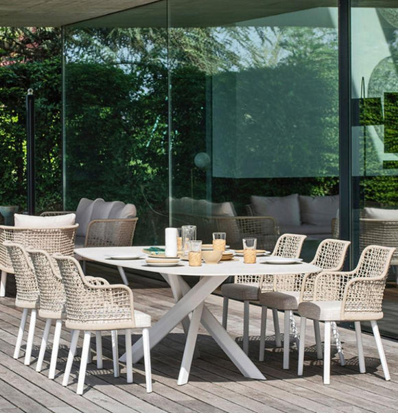 Holden Extra Long Outdoor Table And Chair