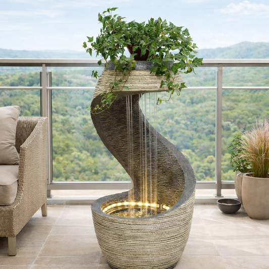 Modura Spiral Water Garden Feature