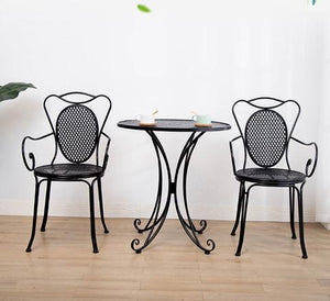 Black Color Outdoor Table And Chair