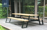Titus Barbecue Table And Bench