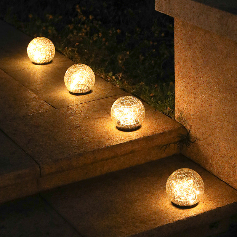 Cracked Ball Solar light