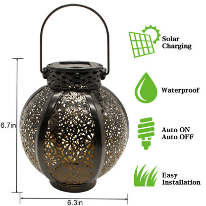 Hollow Solar Outdoor Lantern