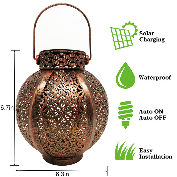 Hollow Solar Outdoor Lantern
