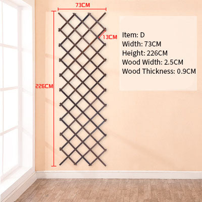 Wood Grid Wall Hanging Plants