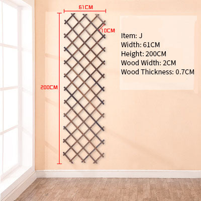 Wood Grid Wall Hanging Plants