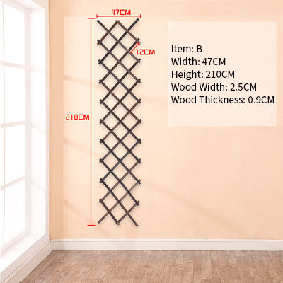 Wood Grid Wall Hanging Plants