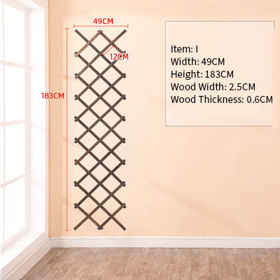 Wood Grid Wall Hanging Plants