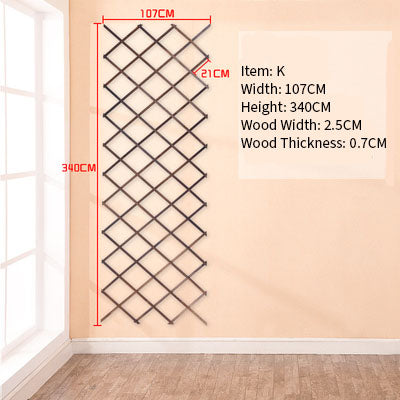 Wood Grid Wall Hanging Plants