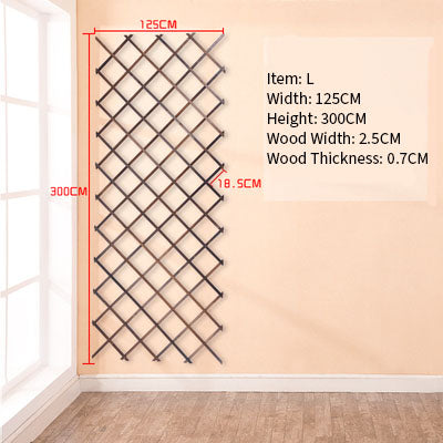 Wood Grid Wall Hanging Plants