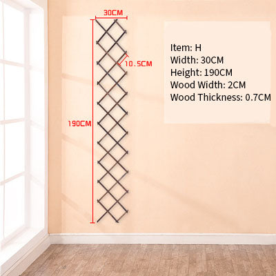 Wood Grid Wall Hanging Plants