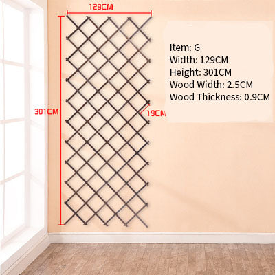 Wood Grid Wall Hanging Plants