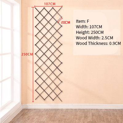 Wood Grid Wall Hanging Plants