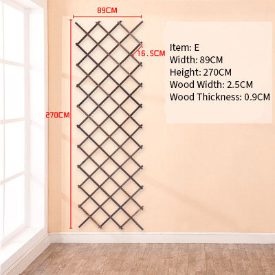 Wood Grid Wall Hanging Plants