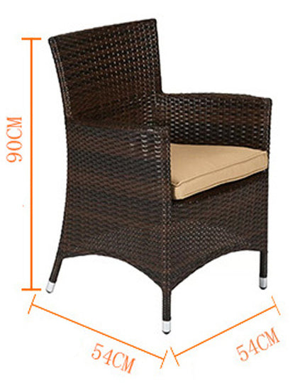Daxton Outdoor Umbrella Rattan Table And Chair