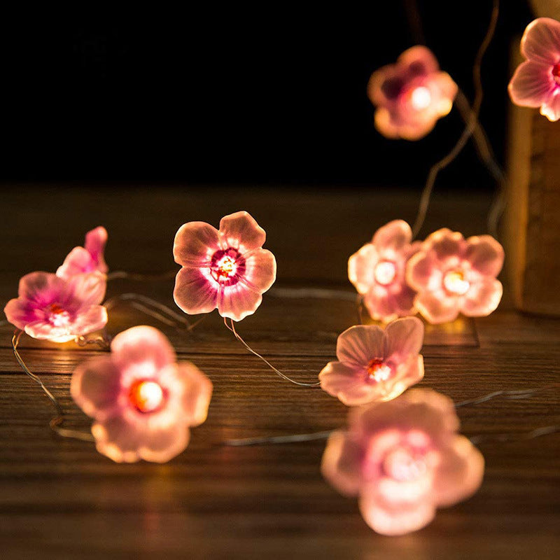 LED Peach Flower