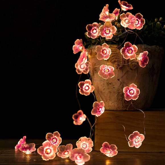 LED Peach Flower
