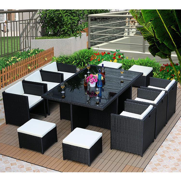 Asenka Large Rattan Table And Chair Set