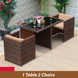 Asenka Large Rattan Table And Chair Set
