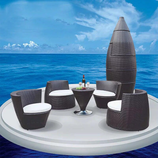Asenka Rattan Stackable Table Set