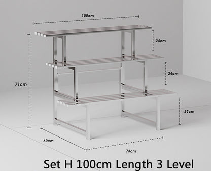 Terran Stainless Steel Multi Level Plant Stand