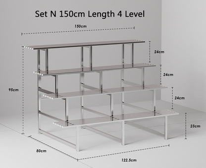 Terran Stainless Steel Multi Level Plant Stand