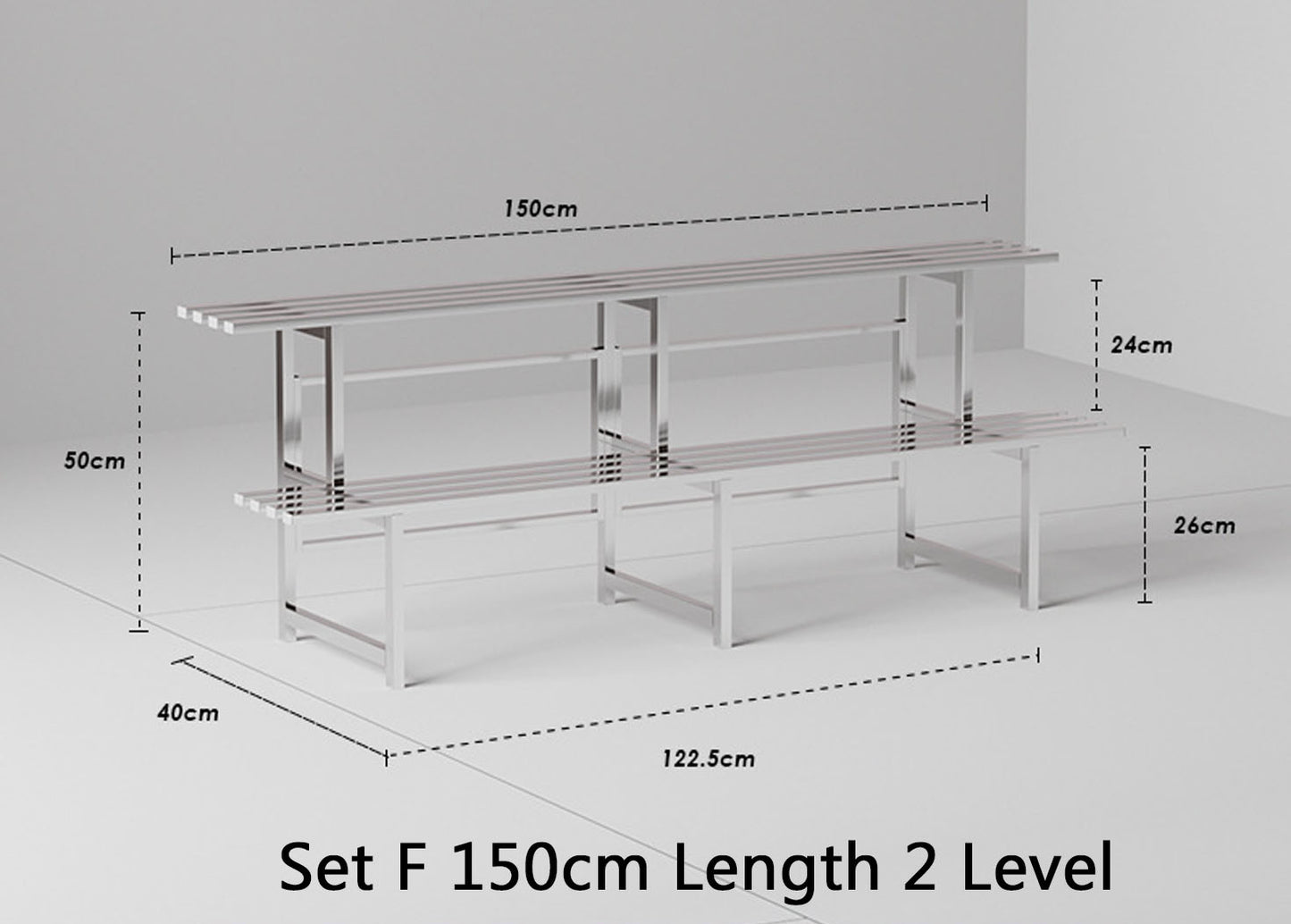 Terran Stainless Steel Multi Level Plant Stand