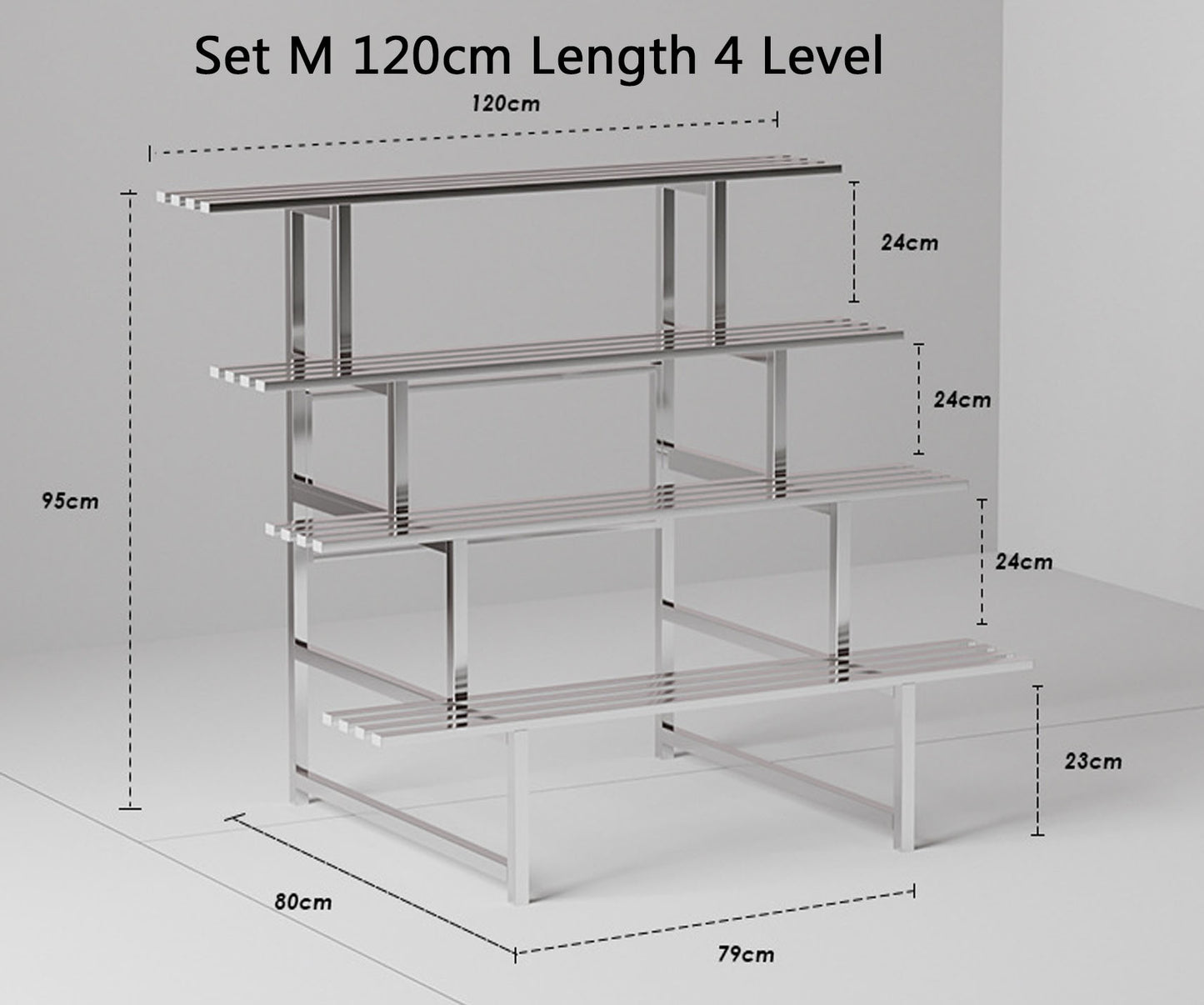 Terran Stainless Steel Multi Level Plant Stand
