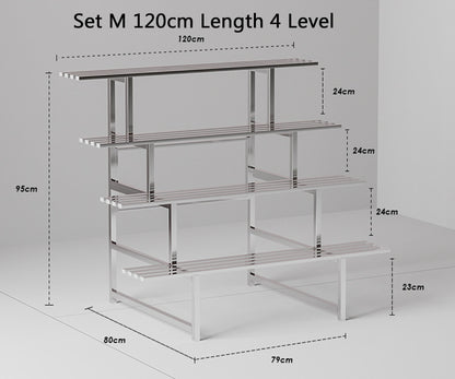 Terran Stainless Steel Multi Level Plant Stand