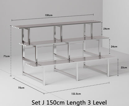 Terran Stainless Steel Multi Level Plant Stand