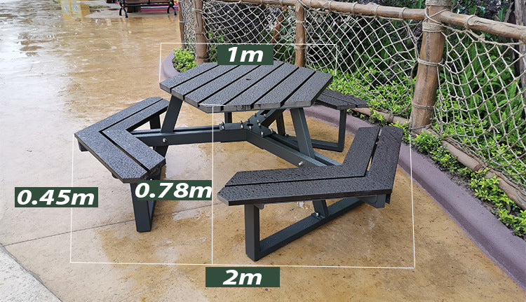 Titus 6 Seater Outdoor Table And Bench Set