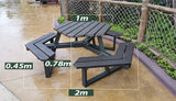 Titus 6 Seater Outdoor Table And Bench Set