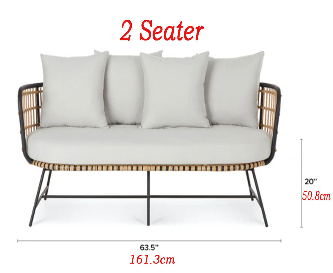 Nodi Outdoor Rattan Sofa