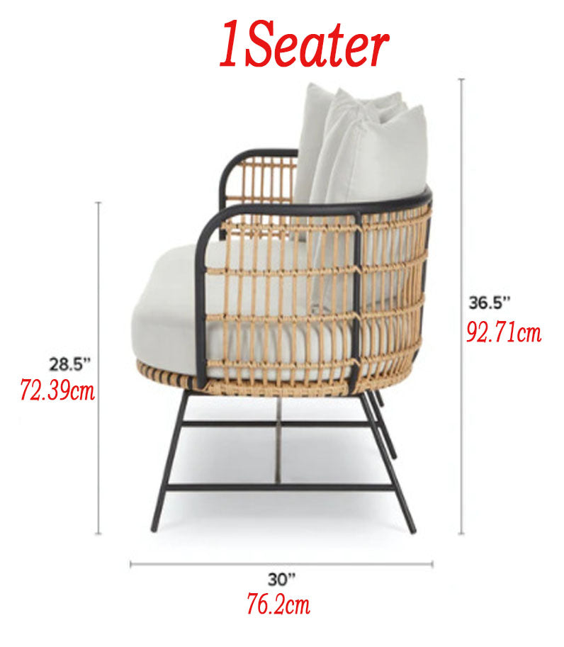 Nodi Outdoor Rattan Sofa