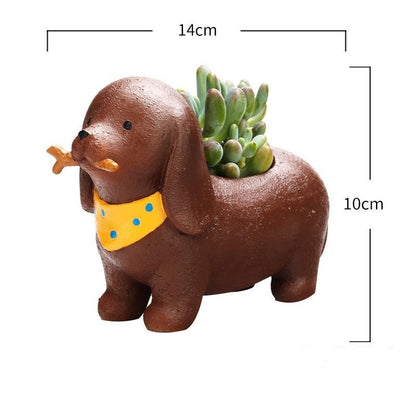 Cute Dog Mini Planter