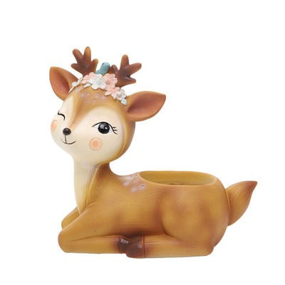 Cute Mini Deer Flower Pot