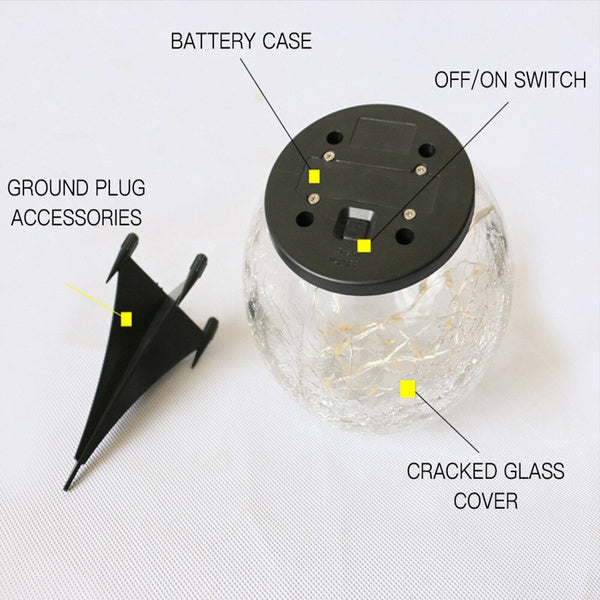Cracked Ball Solar light