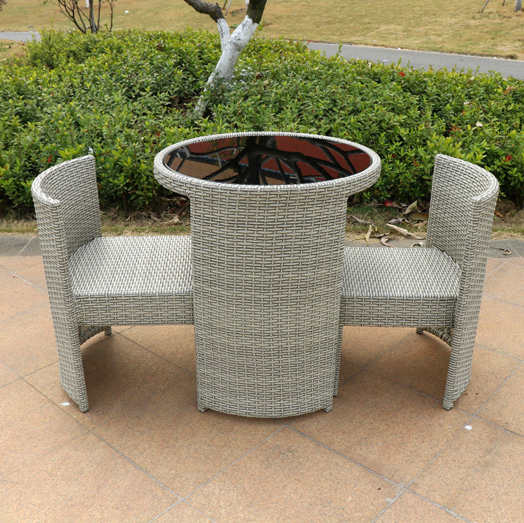 Lavi Outdoor Rattan Table And Chair