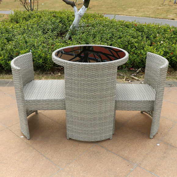 Outdoor Rattan Round Table And Chair