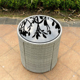 Outdoor Rattan Round Table And Chair