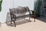 Otto Outdoor Cast Aluminum Bench