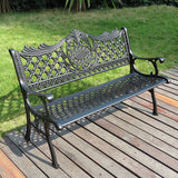 Otto Backrest Cast Aluminum Bench