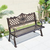 Otto Backrest Cast Aluminum Bench